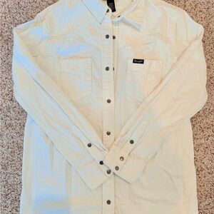 Wrangler Cream Snap Shirt